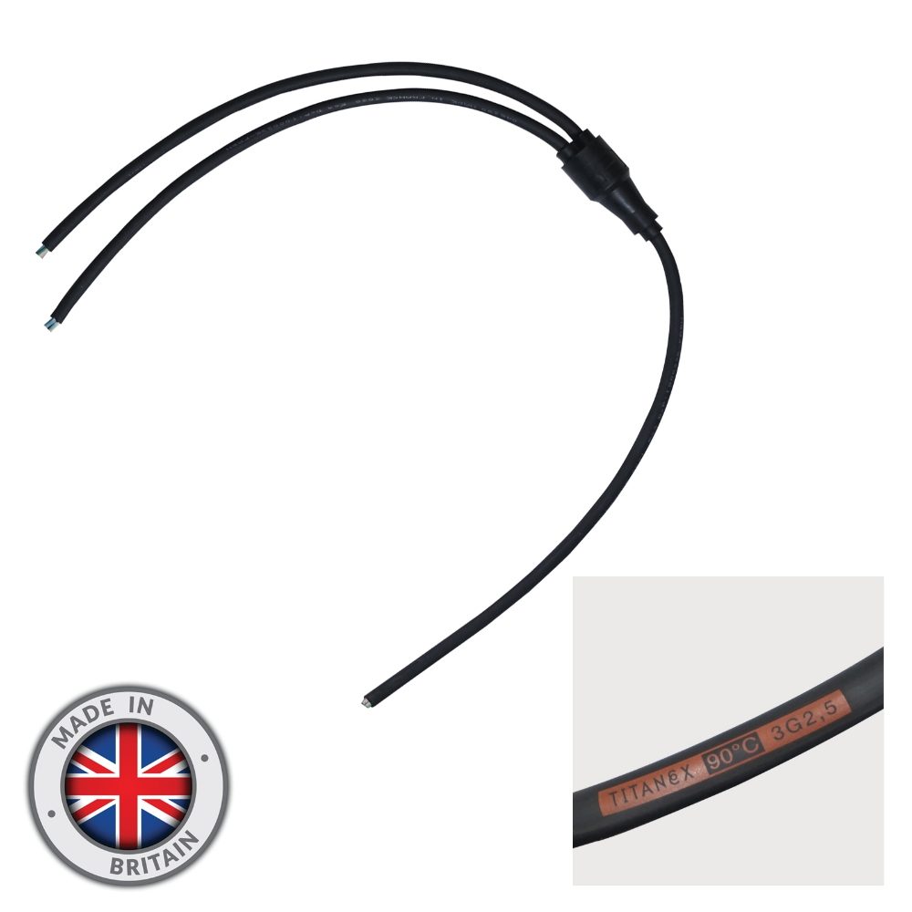 Moulded Y Split - 2.5mm Bare Ends - Prolight Concepts (UK) Ltd