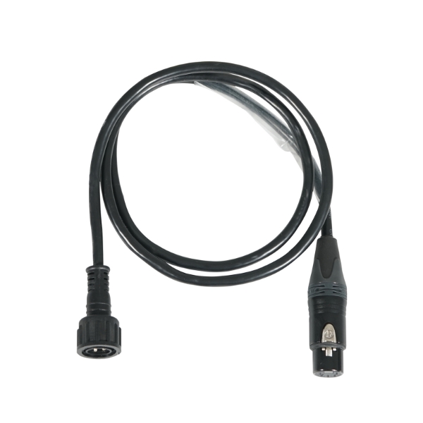 1m DMX Hydralock Male to Neutrik XLR 5-Pin Female Cable