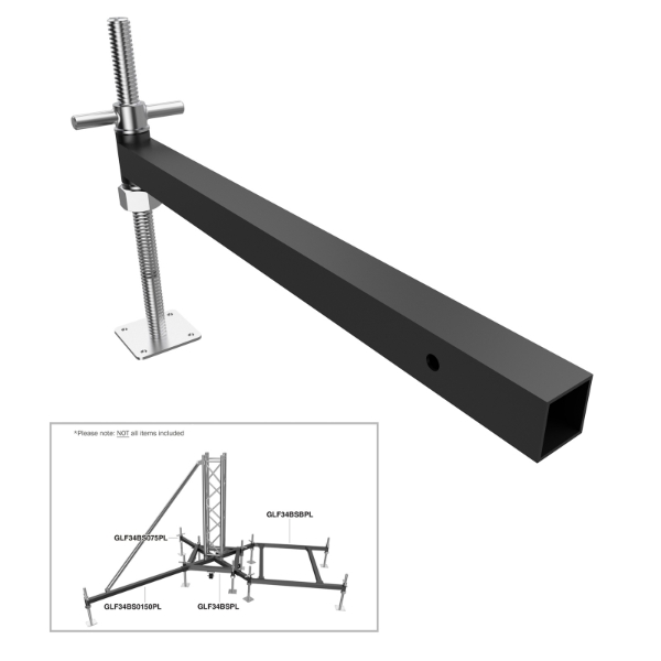 Ground Support F34 PL BS0-75 Steel Outrigger 0.75m