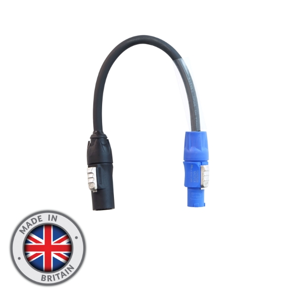 0.25m Neutrik PowerCON TRUE1 to PowerCON A-type Cable – 1.5mm H07RN-F